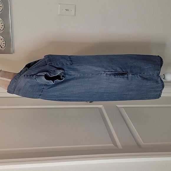 Velvet Heart Chambray Short Sleeve, Button Down Tunic Dress, Size S, EUC - Picture 4 of 11